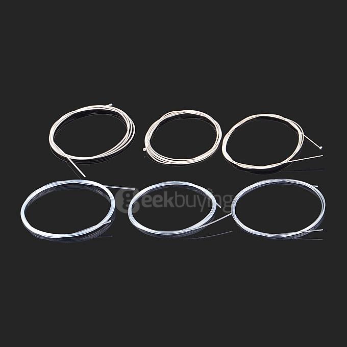 William 6Pcs/Set Durable Stainless Steel Strings for Classical Guitars  - Beige + Silver