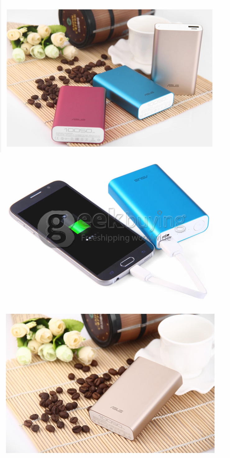 Original Asus Zenpower USB Power Bank 10050mA External Backup Power Charger Quick Charge  For iPhone/Samsung/HTC - Blue