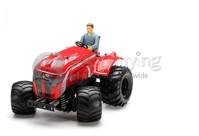 Wltoys P949 1:10 Monster Tractor 2.4G 30KM/H 2WD Lifting Stunts Off Road RC Car RTR - Red