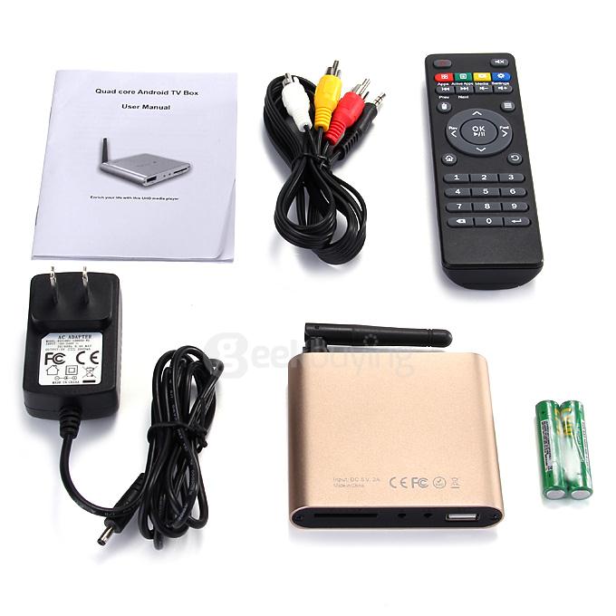 M400 Android 4.4 TV Box Amlogic S805 Quad-core 1G/8G 802.11 b/g/n LAN BT 4.0 HDMI 1080P 3G