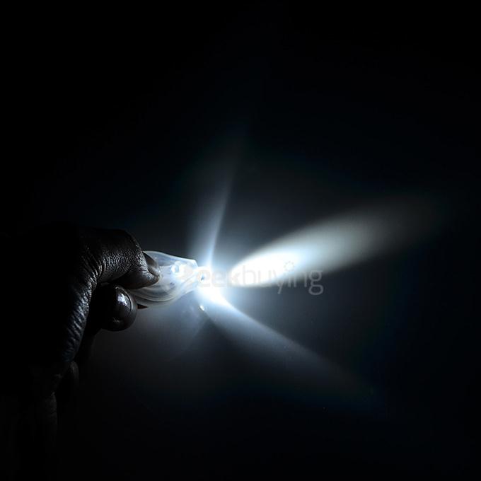 Castle Flashlight Keychain Thumb Lamp 10/Pack - White
