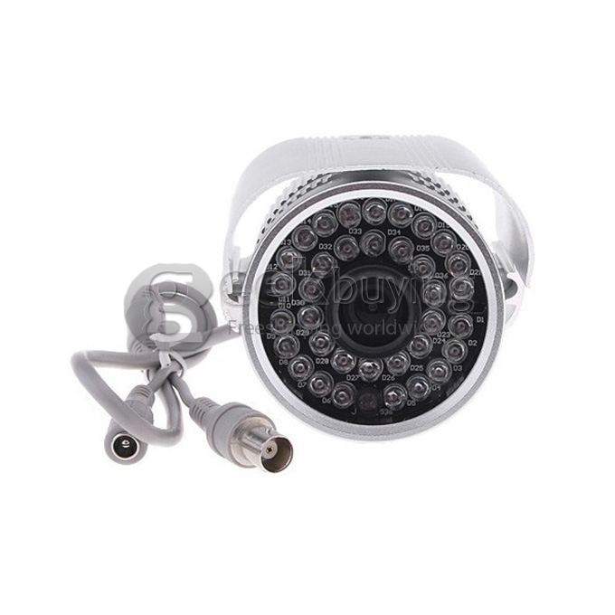 H.264 1/4' Color CMOS Weatherproof Surveillance DVR Kit with 36 LEDs 480TV Lines 4CH CCTV Camera System