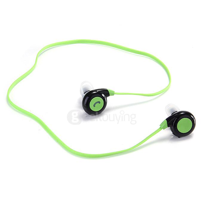 BT-H108 Bluetooth Stereo Headset BT4.1 Headphone Wireless Earbuds Sports Earphone Dual Power Supply - Green