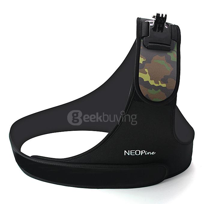 NEOpine SCM-1 Adjustable Single Shoulder Strap Chest Camera Mount for Gopro Camera - Green