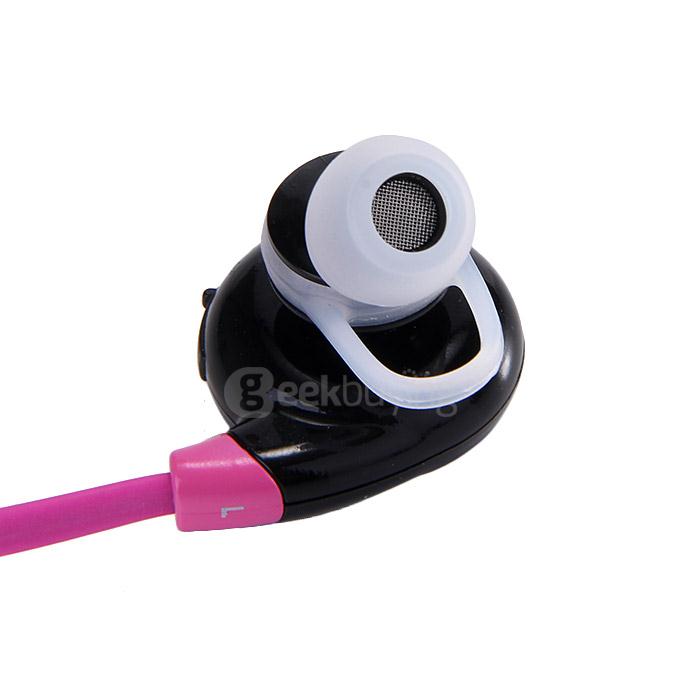 BT-H108 Bluetooth Stereo Headset BT4.1 Headphone Wireless Earbuds Sports Earphone Dual Power Supply - Pink