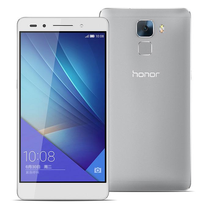 HUAWEI Honor 7 5.2inch FHD EMUI 3.1 3GB 16GB 4G LTE Smartphone Hisilicon Kirin 935 Octa Core 20.0 MP OTG Touch ID-Silver
