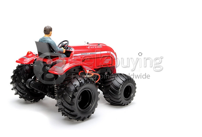 Wltoys P949 1:10 Monster Tractor 2.4G 30KM/H 2WD Lifting Stunts Off Road RC Car RTR - Red