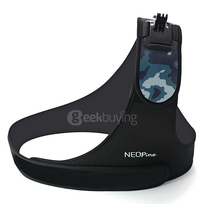 NEOpine SCM-1 Adjustable Single Shoulder Strap Chest Camera Mount for Gopro Camera - Blue