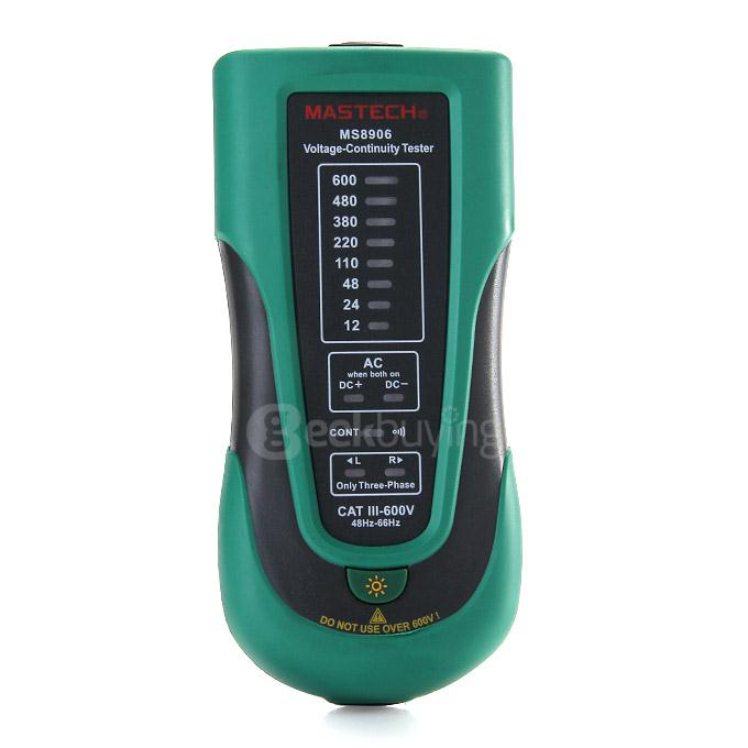 MASTECH MS8906 Voltage/Continuity Tester Phase Sequence/Live Wire/Lighting Function Measuring Instrument
