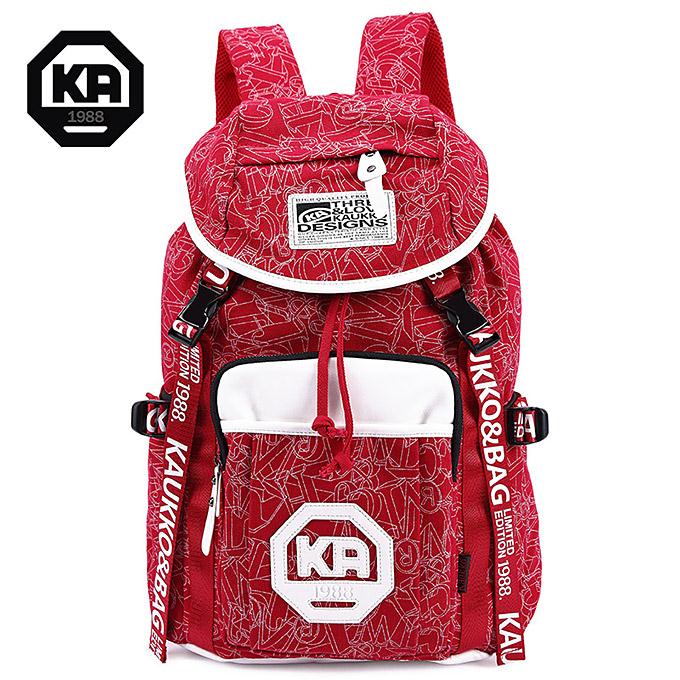 Kaukko FP63 Vintage Canvas Backpack Korean Style Casual Daypack