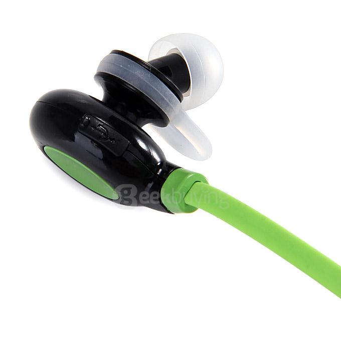 BT-H108 Bluetooth Stereo Headset BT4.1 Headphone Wireless Earbuds Sports Earphone Dual Power Supply - Green