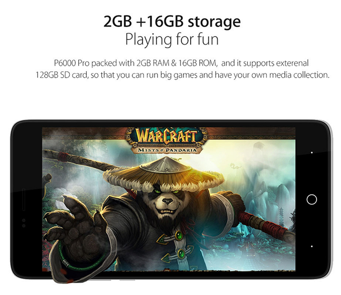 [HK Stock]Elephone P6000 Pro 2GB 16GB 5.0inch LG LCD Android 5.1 Smartphone 64-bit MTK6753 Octa Core 1.3GHz 13.0MP - White