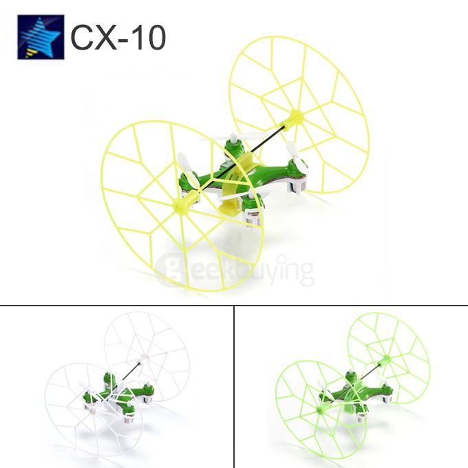 Sky Fighter Cheerson CX-10 Mini RTF Quadcopter 2.4G 4CH 6 Axis Gryo With LED Protective Cover  RC Drone - Green