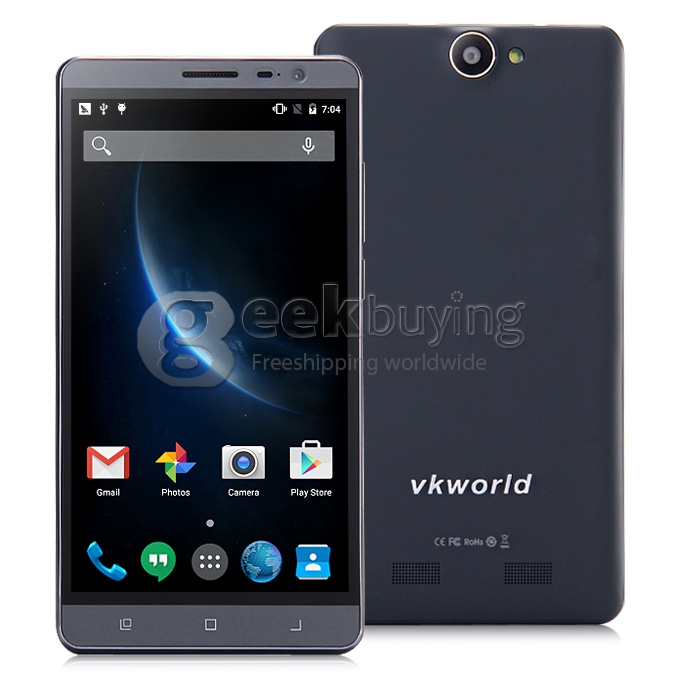VKWORLD VK6050 5.5inch 64bit 4G LTE Android 5.1 6050mAh Battery Smartphone MTK6735 Quad Core 1GB RAM 16GB ROM - Black