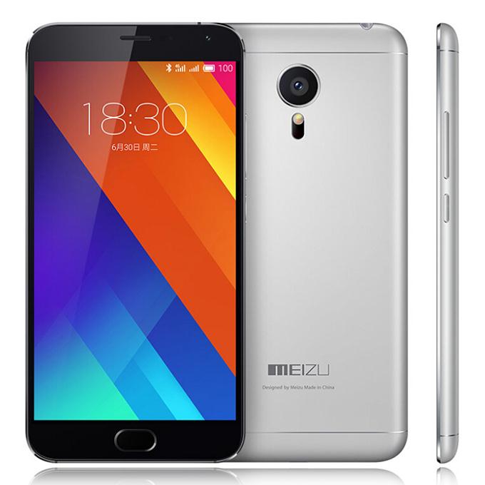 MEIZU MX5 4G 5.5inch FHD Flyme 4.5 3GB 32GB Smartphone 64bit MTK Helio X10 Turbo Octa Core Touch ID mCharge 3150mAh - Silver Black