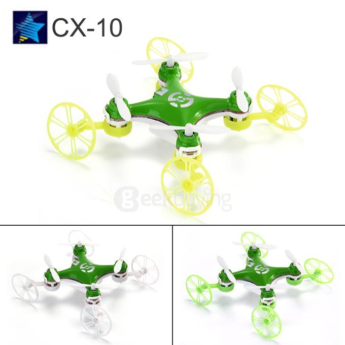 Sky Fighter Cheerson CX-10 Mini RTF Quadcopter 2.4G 4CH 6 Axis Gryo With LED Protective Cover  RC Drone - Green