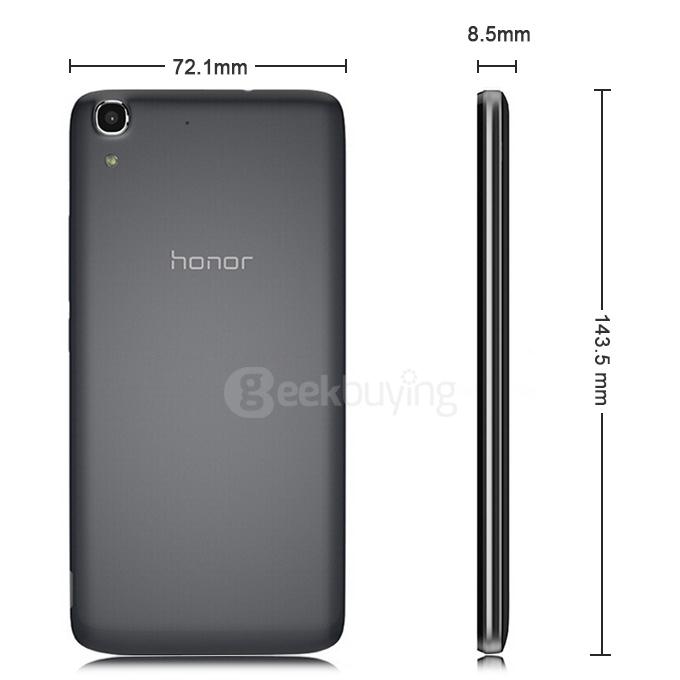 HUAWEI Honor 4A 5.0inch HD Android 5.1 2GB 8GB 4G FDD LTE Smartphone Qualcomm MSM8909 Quad Core 8.0MP Miracast - Black