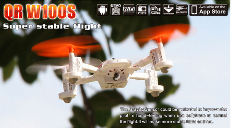 Walkera QR W100S Wifi FPV Racing Quadcopter With 0.3MP Cam RC Drone For IOS/Android OS