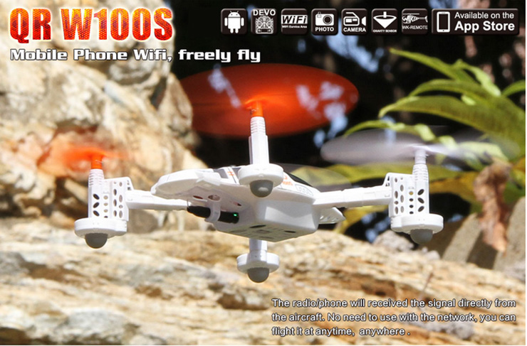Walkera QR W100S Wifi FPV Racing Quadcopter With 0.3MP Cam RC Drone For IOS/Android OS