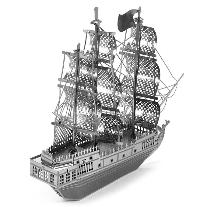 MINI DIY 3D Nanometal Model CORSAIR Pirate Ship Puzzle - Silver