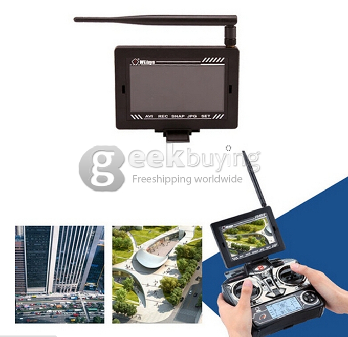 WLtoys V666N 2.4G 6Axis RC Quadcopter 5.8G/Wifi FPV Barometer Auto-High Altitude Setting With HD Monitor