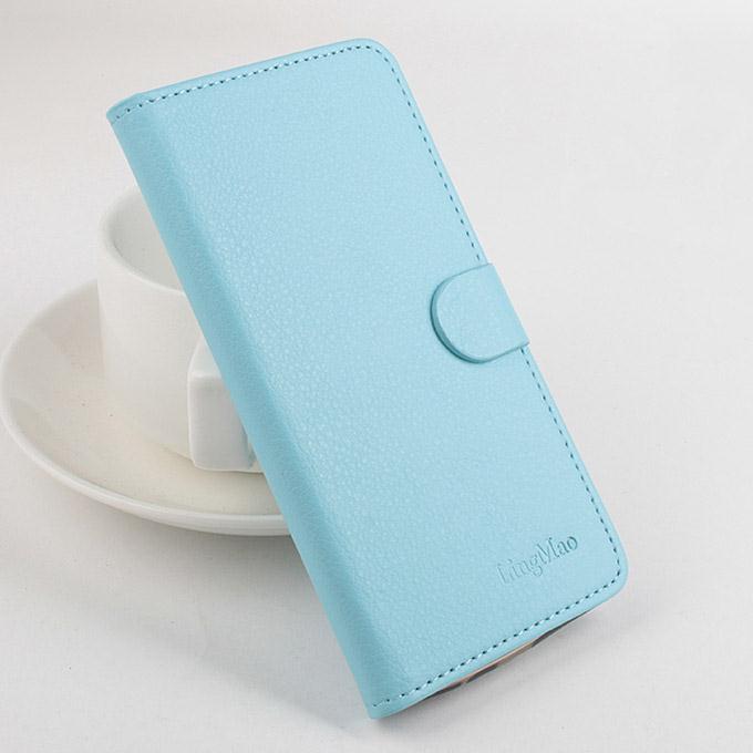 Protective Hard Cover Flip Stand Leather Case for MEIZU MX4 Smartphone - Blue