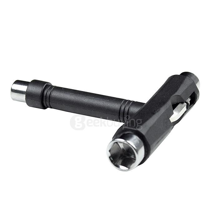 YouCY Multifunction Skate Tools Skateboard T Wrench Portable Hardware Accessories,Black