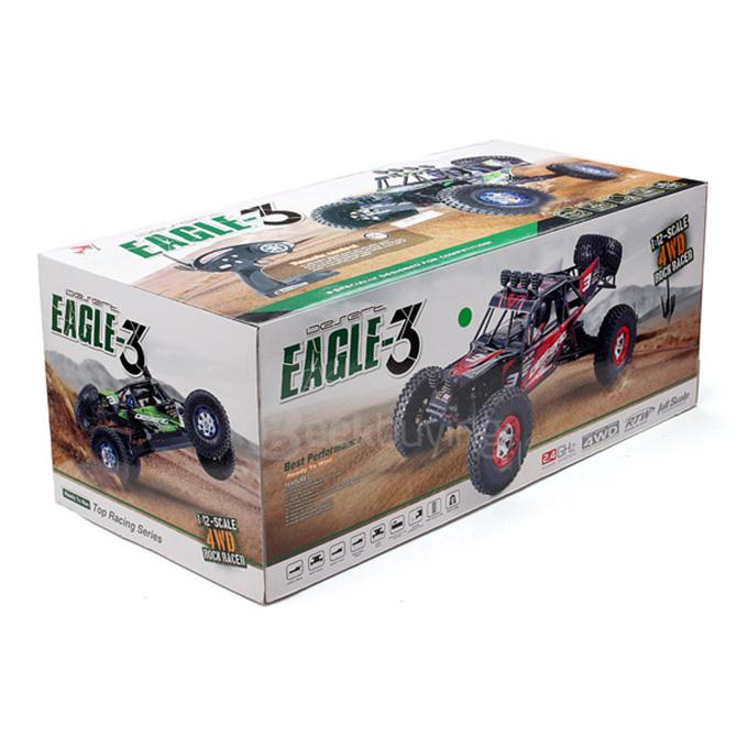 [Spain Stock]Feiyue FY03 Eagle-3 1/12 Off-Road Truck 2.4G 4WD Desert Safari Racer RC Car - Red