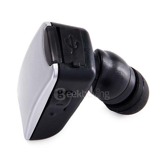 Roman Q3 Mini Bass Bluetooth Headphone BT 4.1 With Mic Sports Headset Ecouteur Remote Camera Dual Connection For iOS - Silver