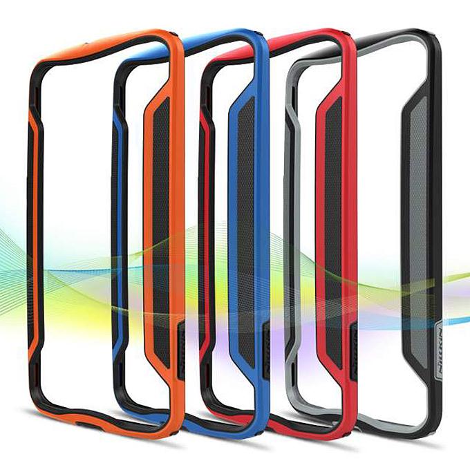 Nillkin Frame Series Protective Cover Shell Bumper PC+TPU Case for Motorola Nexus 6 - Blue