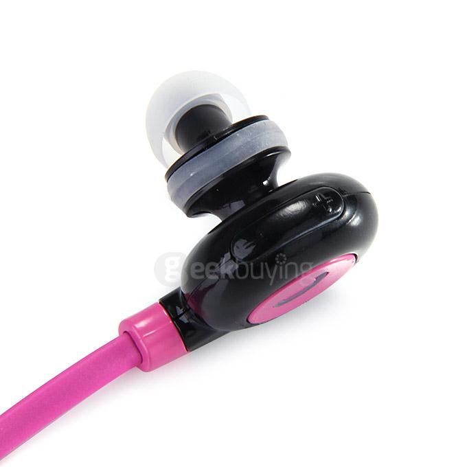BT-H108 Bluetooth Stereo Headset BT4.1 Headphone Wireless Earbuds Sports Earphone Dual Power Supply - Pink
