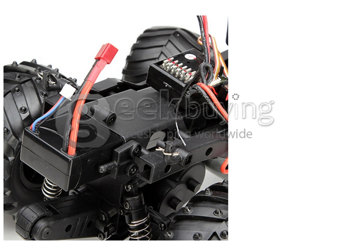 Wltoys P949 1:10 Monster Tractor 2.4G 30KM/H 2WD Lifting Stunts Off Road RC Car RTR - Red