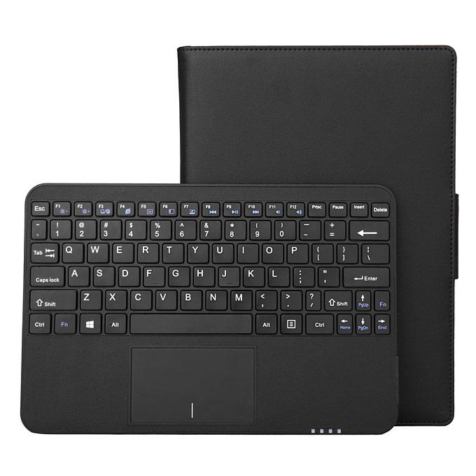 Makibes Removable Bluetooth Touchpad Keyboard Cover Case With Touch Pen For Microsoft Surface 3 - Black
