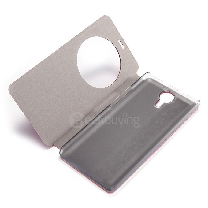 Protective Hard Cover Flip Stand Leather Case for Ulefone Be Touch / Be Touch 2 Smartphone - Rose