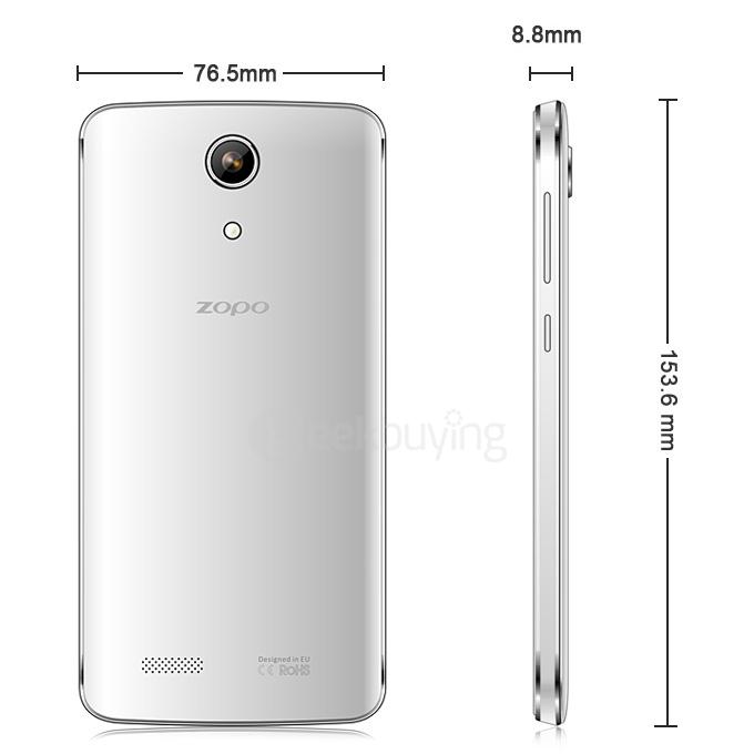 ZOPO Speed 7 Plus 5.5inch FHD Android 5.1 3GB 16GB 4G Smartphone 64bit MT6753 Octa Core 13.2MP Miracast OTG Hotknot- White