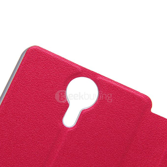 Protective Hard Cover Flip Stand Leather Case for Ulefone Be Touch / Be Touch 2 Smartphone - Rose