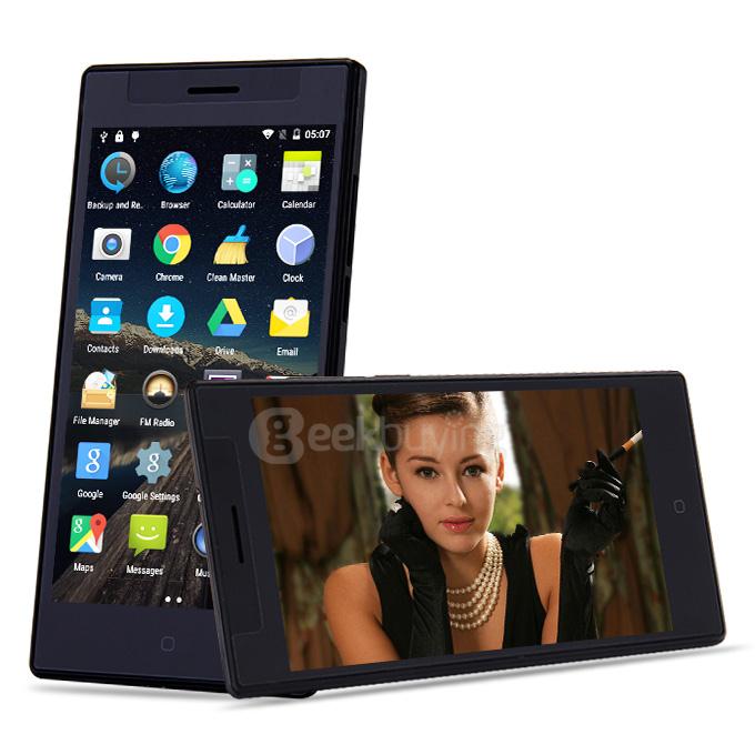 SISWOO A5 5.0inch 4G LTE Android 5.1 Smartphone 64bit MTK6735M Quad Core 1.0Ghz 1GB RAM 8GB ROM - Black