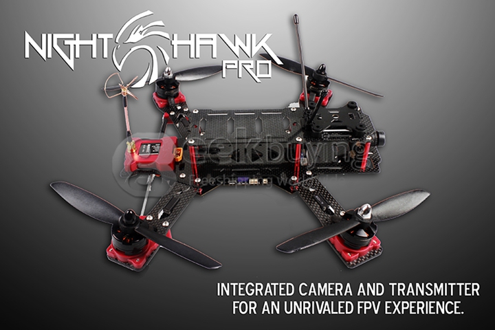 EMAX Nighthawk Pro FPV Quadcopter Carbon Fiber/Glass Fiber Mixed Frame CPPM/GPS With Transmitter / EMAX 12A ESC RTF Version