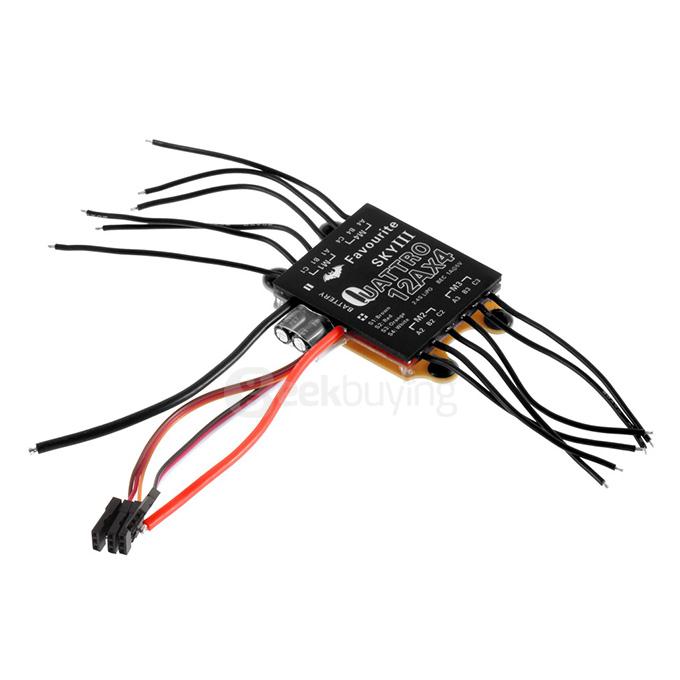 12A 4 Axis Brushless ESC 4 In 1 With Low-Voltage/Over-Heat Protection