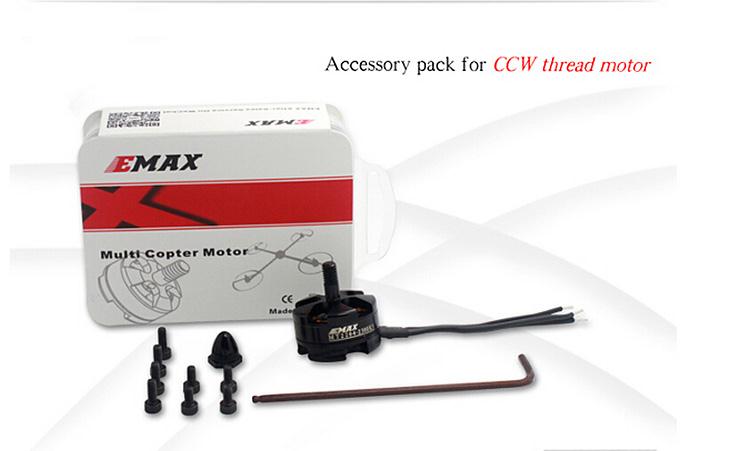 2 Pezzi Motori Brushless MT2204 2300KV CCW Per Drone FPV Emax QAV250 E Simili