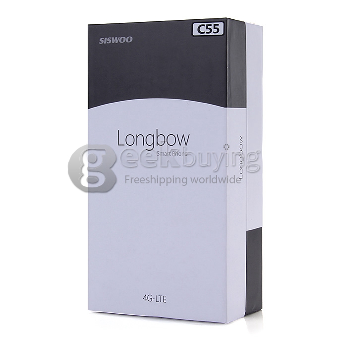 SISWOO C55 5.5inch 4G FDD-LTE Android 5.1 2GB 16GB Smartphone 64bit MTK6753 Octa Core 13.0MP IPS HD Breath Light - Black