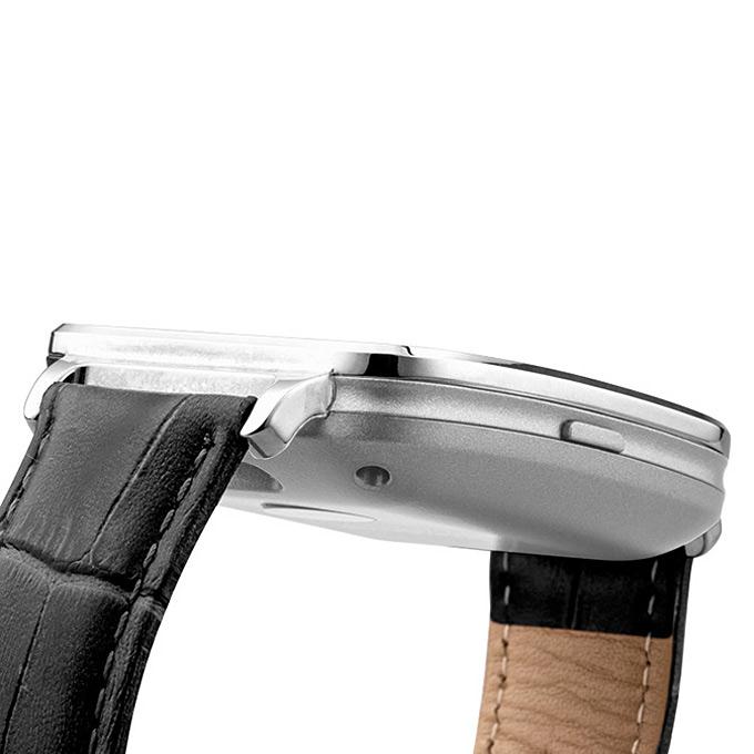 OUKITEL A28 1.54' Bluetooth Smart Watch MT2502A BT4.0 With Genuine Leather Strap For iOS Android - Black