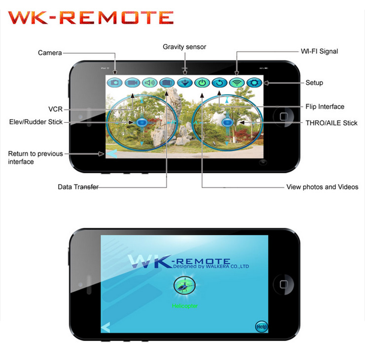 Walkera QR W100S Wifi FPV Racing Quadcopter With 0.3MP Cam RC Drone For IOS/Android OS