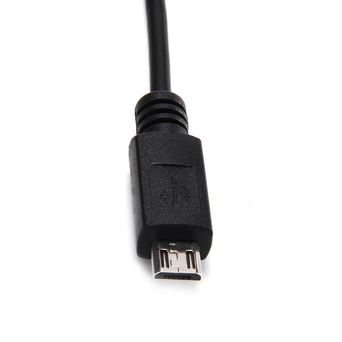 USB Type C Lateral Bending To 2.0 Mini 5P M Cable Male To Male Data Cable 1.0M - Black