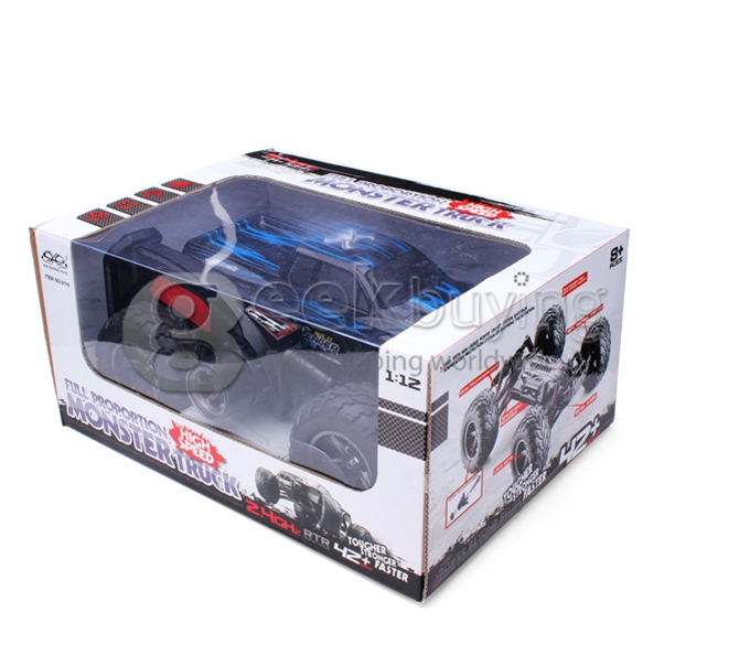 9115 1/12 2.4GHz 2WD Brushed RC High Speed Car - Red