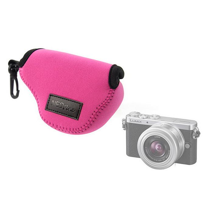NEOpine NE-GM1 Neoprene Soft Camera Protection Case Bag for Panasonic Lumix GM1 - Rose red