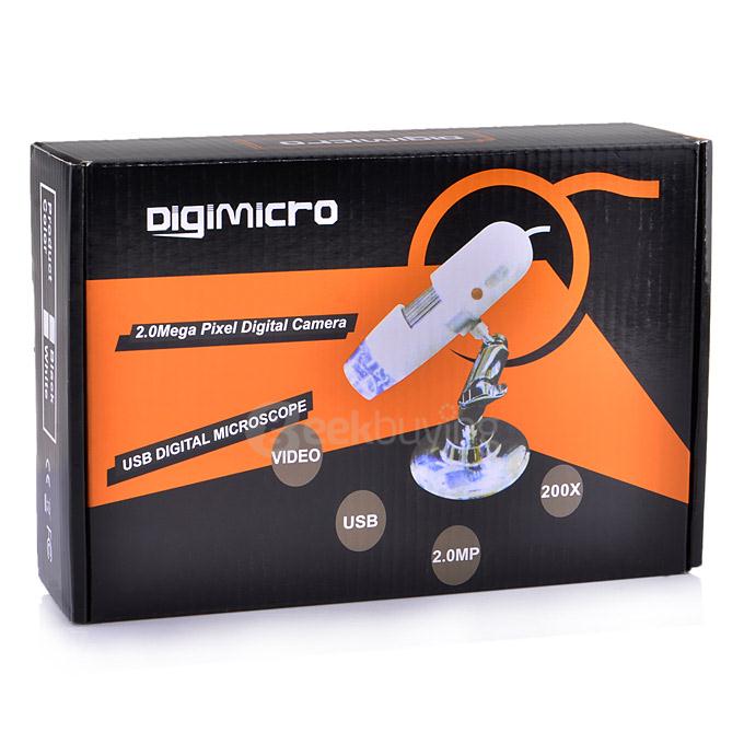 USB Digital Microscope 200X Eectrical Microscope 2.0MP Sensor For Windows XP/VISTA OSD