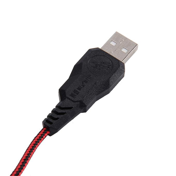 JUEXIE G10 Professional Wired Backlit Gaming Mouse with Colorful Breathing LED Light - Black