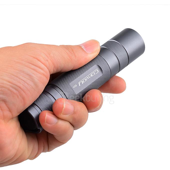 Convoy S2+ Cree XM-L2 U2-1A 350lm 2-Group 8-Mode White Light LED Flashlight - Titanium