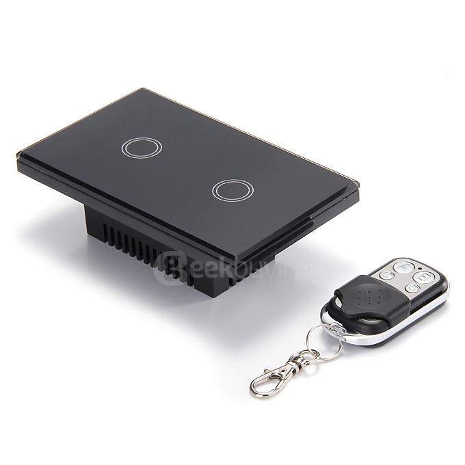 Funry Y8 Home Touch Switch Double Remote Control Intelligent Control Switch With Overload Protection - US